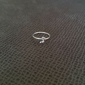 Sterling Silver🤍 Eighth Note🎶 Ring💍